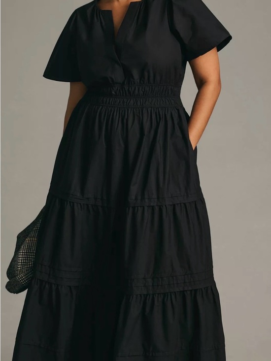 Anthropologie Dresses & Skirts - Anthropologie Black Somerset Tiered Maxi Dress